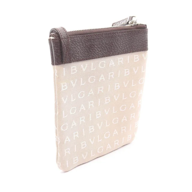 Bvlgari Logo Mania Canvas Leather Shoulder Bag in Canvas from LuxUness, photo 2 of 2