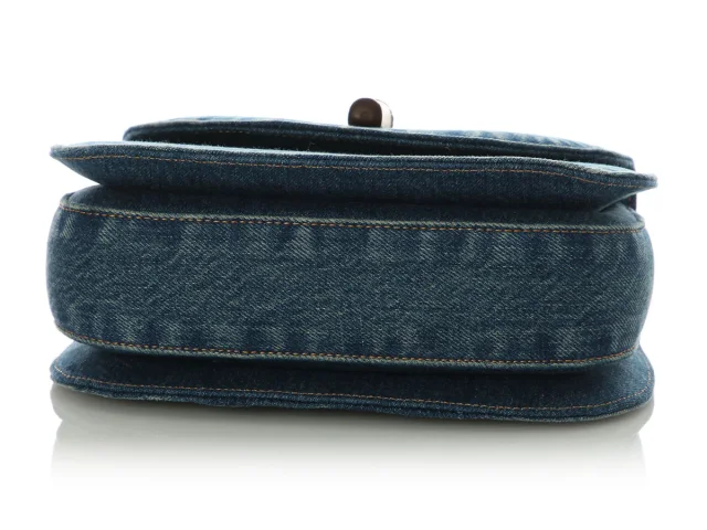 Gucci Small Denim Bamboo 1947 Top Handle Bag in Denim from Ann's Fabulous Finds, photo 6 of 9