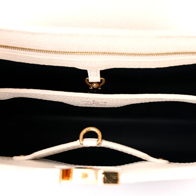 Louis Vuitton Taurillon Capucines PM Blue Marine in Navy Calfskin from FASHIONPHILE, photo 5 of 9