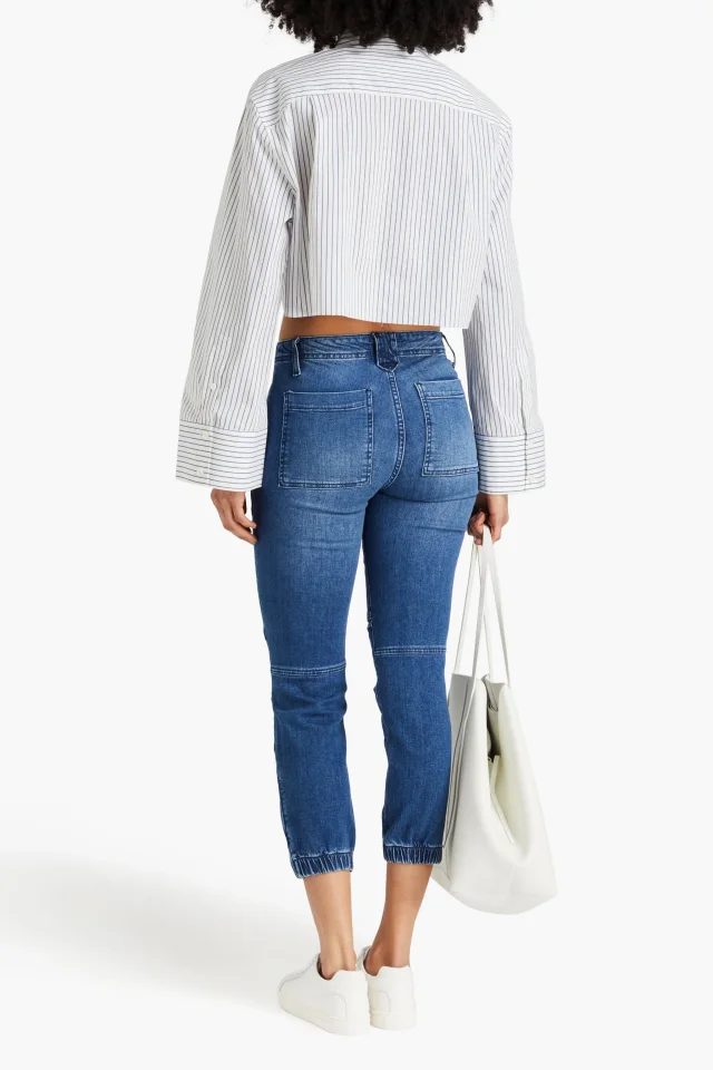 Frame Cropped Mid-Rise Slim-Leg Jeans, photo 3 of 4 from THE OUTNET