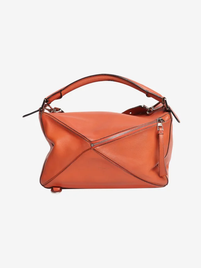 Loewe Salmon medium Puzzle bag in Leather from Sign of the Times