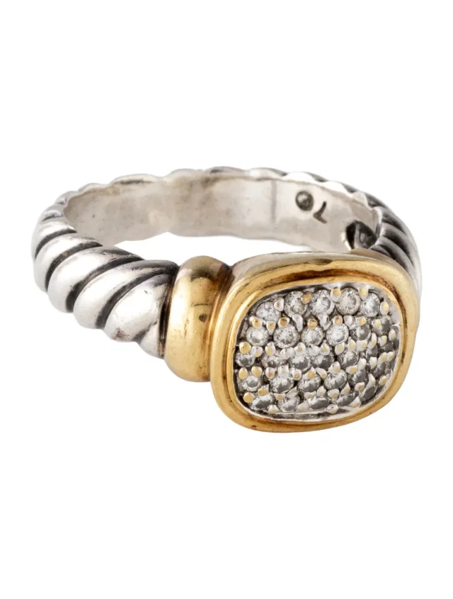 David Yurman Diamond Noblesse Ring in multicolor from The RealReal
