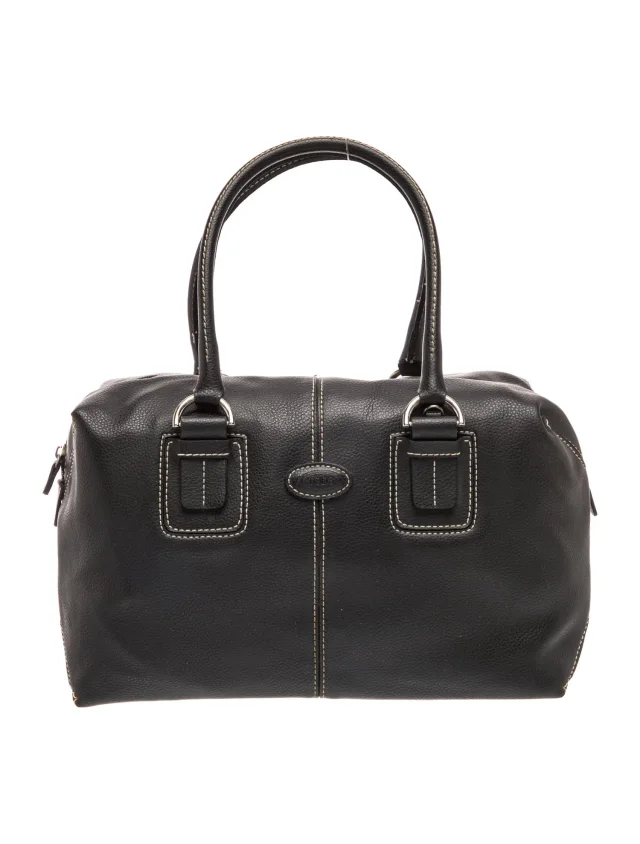 Tod's Shoulder Bag handbags in black Leather from The RealReal