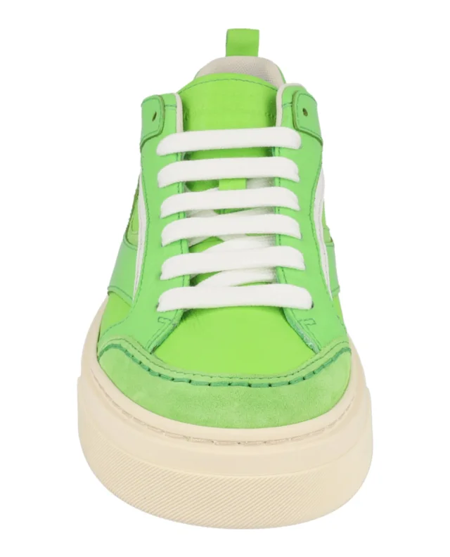 Salvatore Ferragamo Cassina Low-Top Sneakers in green, photo 4 of 6 from ShopSimon