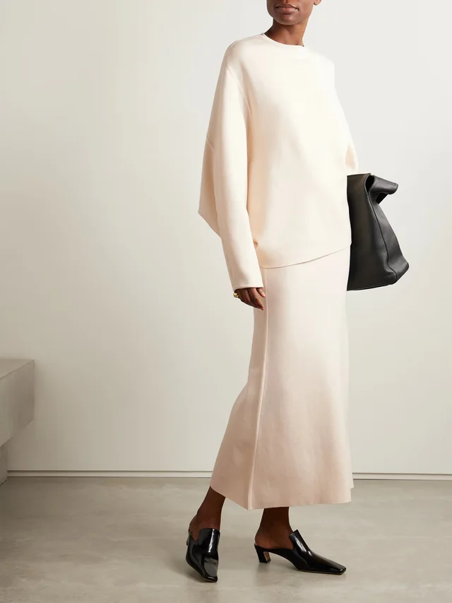 FFORME Vila wool-blend sweater in Beige, photo 2 of 2 from NET-A-PORTER (Canada)