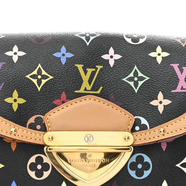 Louis Vuitton Monogram Multicolor Beverly MM Black in Black Coated canvas from FASHIONPHILE, photo 7 of 9