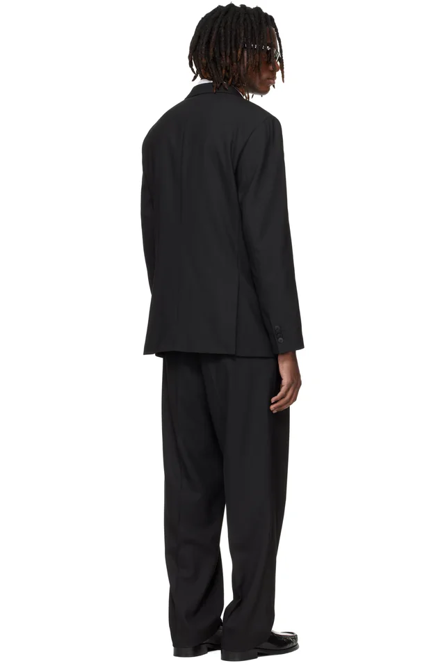 Hugo Black Two-Piece Modern-Fit Stretch Twill Suit, photo 3 of 5 from SSENSE
