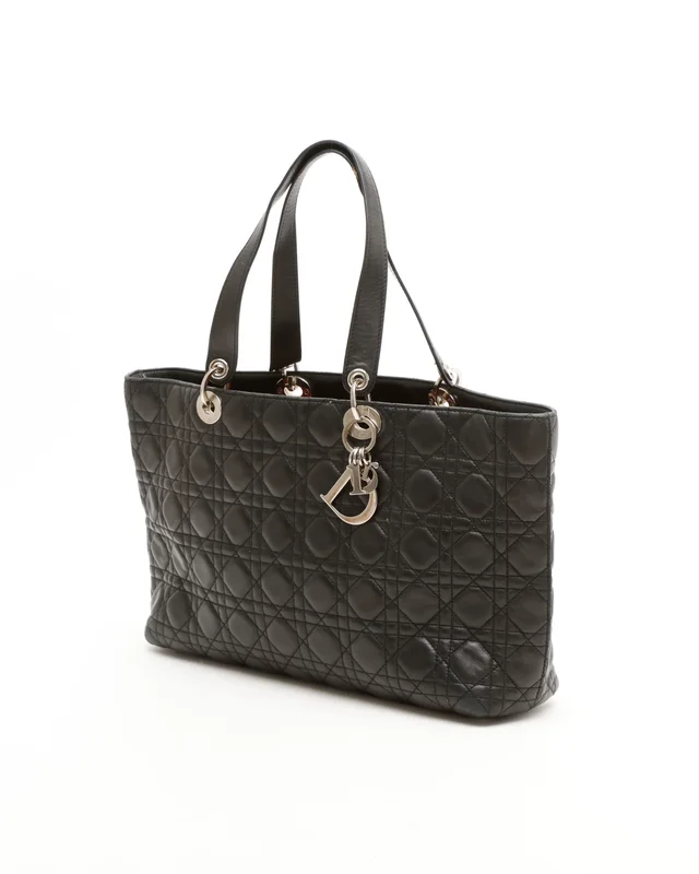 Cannage Lady Dior Tote Bag in Leather from A Retro Tale, photo 2 of 9