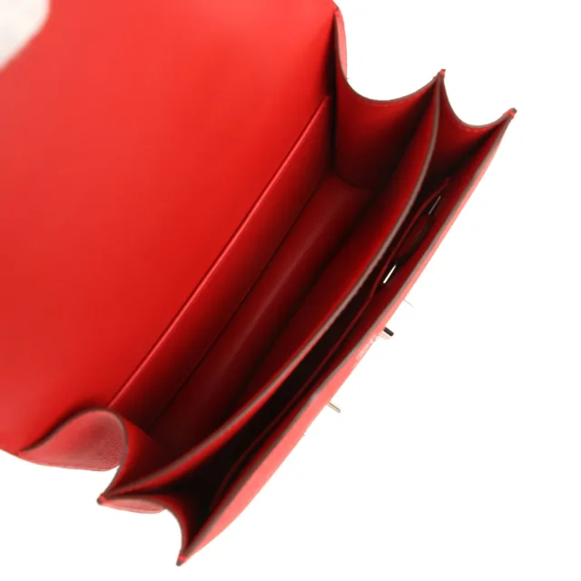 Hermès Constance 18 Rouge Radieux Epsom Lacquered Palladium Hardware in Red Epsom from Madison Avenue Couture, photo 9 of 9