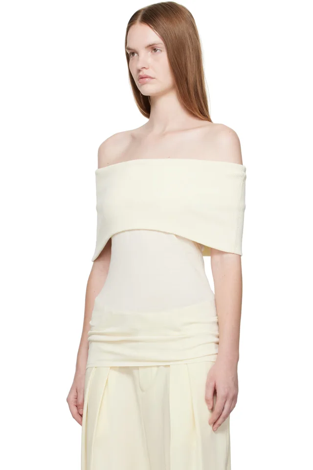 La Collection Off-White Scarlet Top, photo 4 of 5 from SSENSE