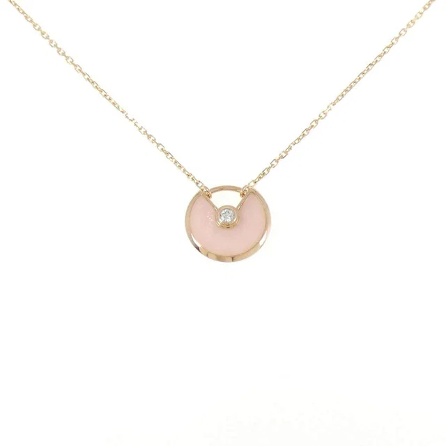 Cartier Amulette Au750 Pink Gold Necklace in Pink from LuxUness