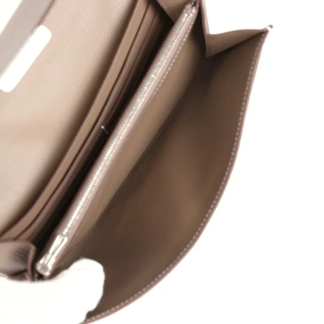 Hermès Constance Wallet To Go Etoupe Evercolor Palladium Hardware in Taupe Leather from Madison Avenue Couture, photo 10 of 10