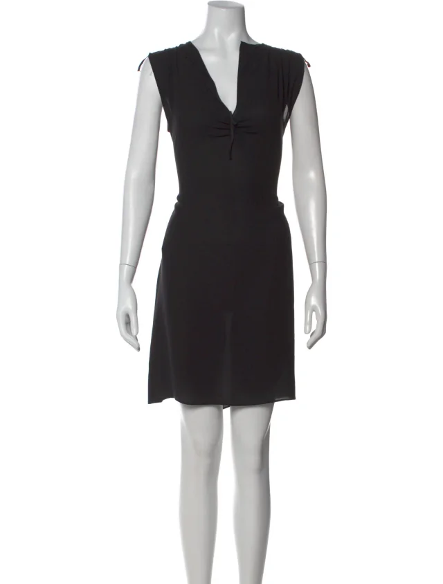 Maison Margiela dresses in black Silk from The RealReal