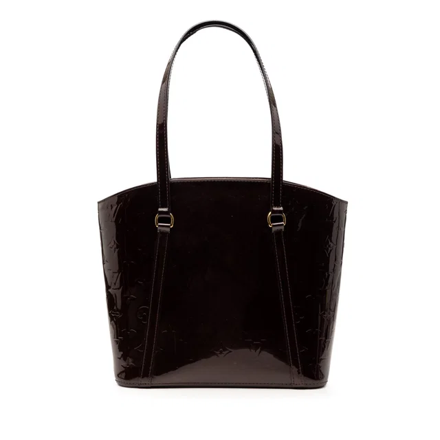 Purple Louis Vuitton Monogram Vernis Avalon MM Tote Bag in Purple Leather from Designer Revival