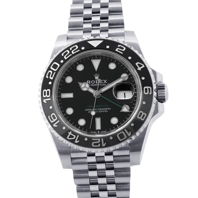 Rolex GMT MasterII W40mm Stainless Steel Black Dial126710GRNR in Black from GALLERY RARE