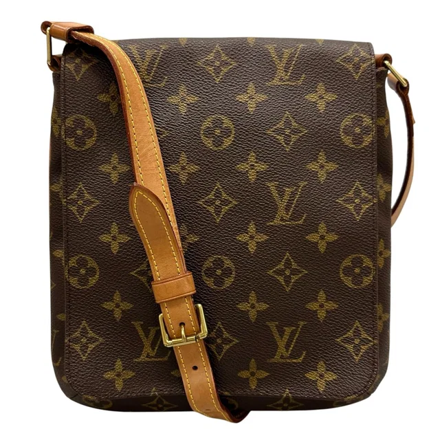 Louis Vuitton Musette Salsa Shoulder Bag Monogram Canvas Brown in Brown Coated canvas from The Reluxe