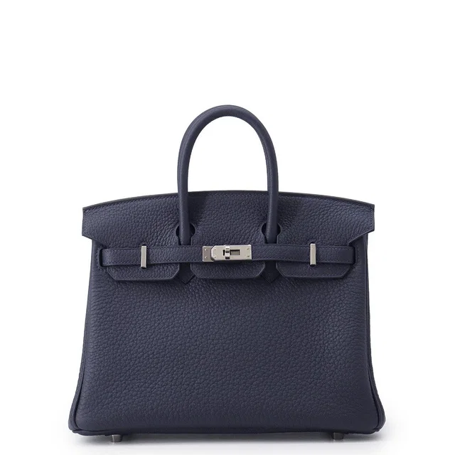 Hermès Birkin Blue Nuit Togo Leather Size 25 in Blue Togo leather from GALLERY RARE
