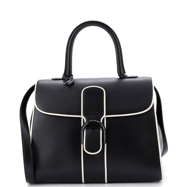 Delvaux Mm Brillant Top Handle Bag Leather in black|white Leather from Poshmark, photo 1 of 1