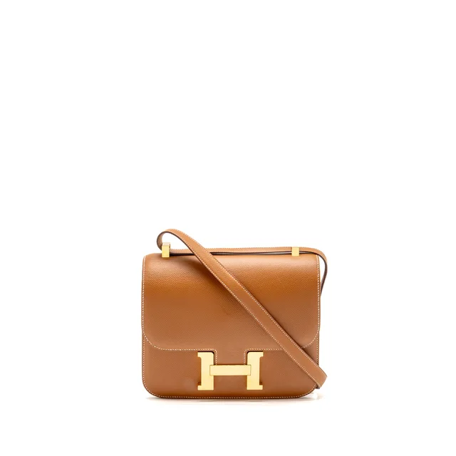 Hermès Constance 24 Epsom Gold GHW Stamp C in Gold Epsom leather from EMIER