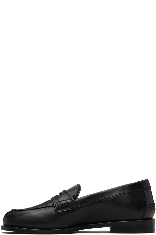 Aeyde Black Oscar Leather Loafers, photo 3 of 5 from SSENSE
