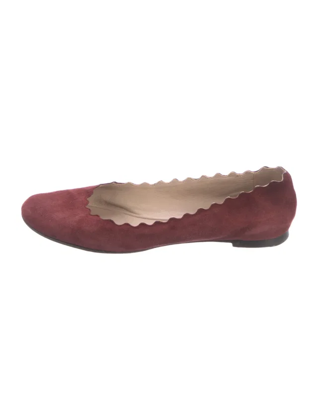 Lanvin Suede Ballet Flats in Suede from The RealReal