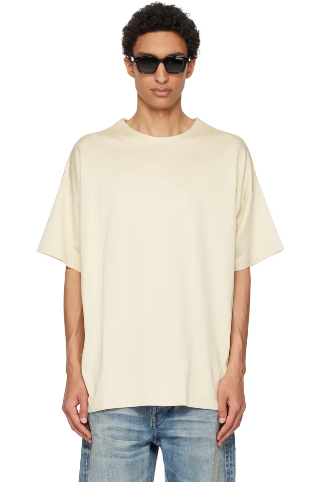 Fear of God Off-White Cotton Rayon T-shirt, image 1 of 1 from SSENSE