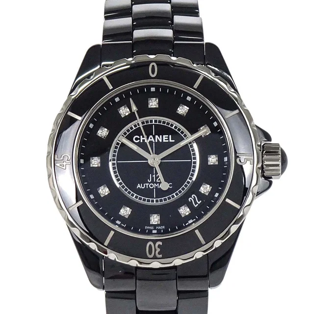 Chanel J12 39mm Ref.H1626 Self-winding Watch Ceramic SS Diamond Black in Black Ceramic from AMORE Vintage Tokyo