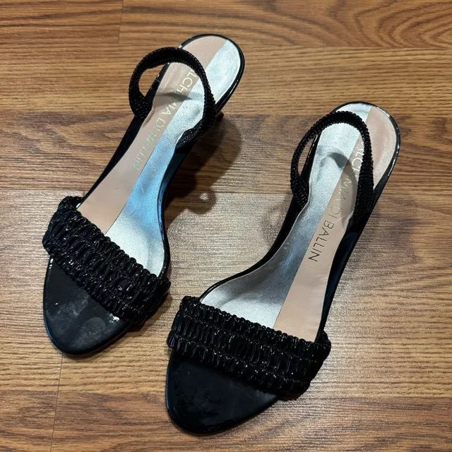 Versace Alchimia Di Ballin Designer Kitten Heels Size Eu 35.5 in gray|silver|black Patent leather from Poshmark