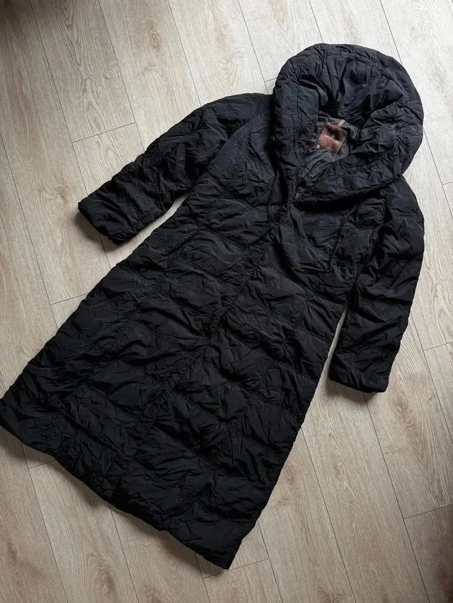 Vintage Long Coat Moncler in black from Grailed