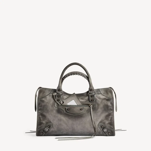 Balenciaga H26 Shoulder Bag — Gray Leather in Grey Leather from HEWI