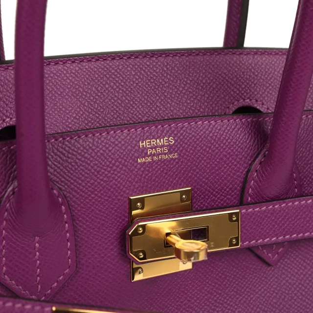Hermès Birkin 30 Anemone Epsom Gold Hardware in Epsom leather from Madison Avenue Couture, photo 7 of 9