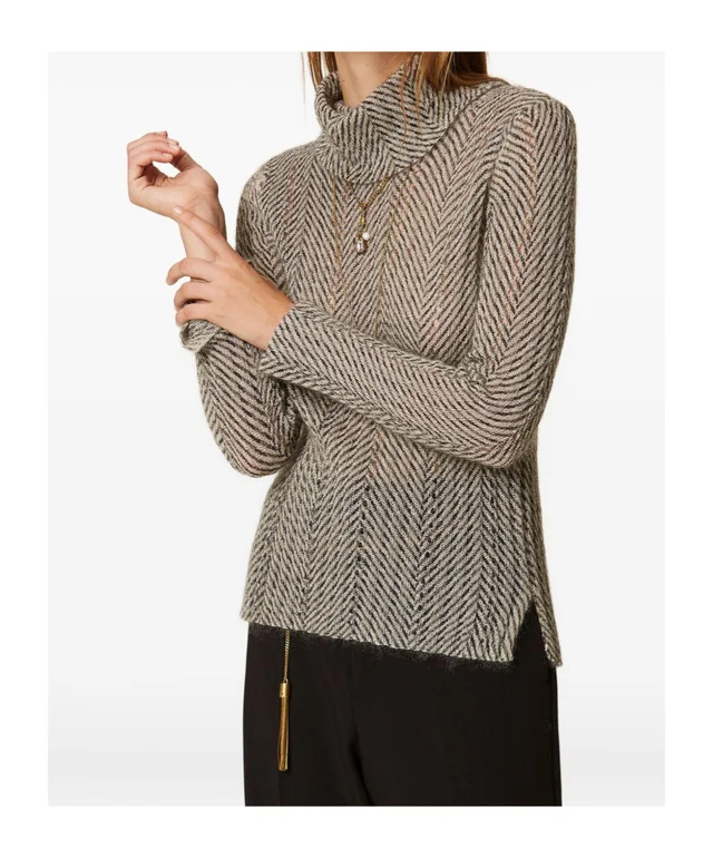 Twinset turtleneck jumper with print, photo 2 of 5 from SENSER