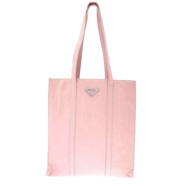 Prada Leather Tote Bag Pink in Pink Leather from The Reluxe