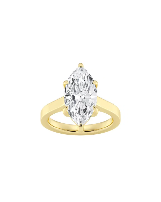 Lab Grown Diamonds 14K 4.00 ct. tw. Lab-Grown Diamond Solitaire Engagement Ring, image 1 of 1 from Rue La La