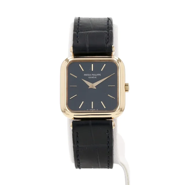 Gondolo watch in yellow gold, Ref: Patek Philippe - 4456, circa 1980 in Yellow Leather from Collector Square, photo 2 of 3