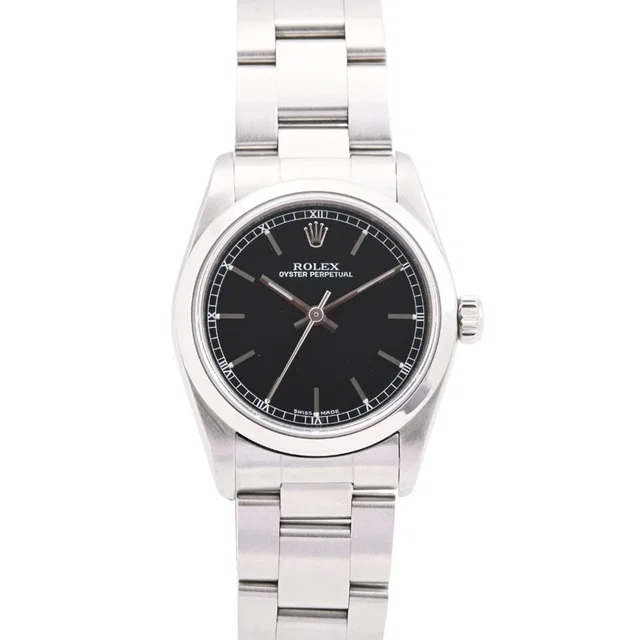Rolex circa 1998-1999 Oyster Perpetual 31mm 77080 Automatic Black in Black from VINTAGE QOO TOKYO