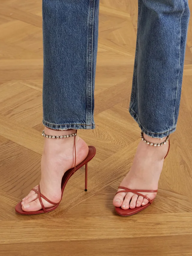 PARIS TEXAS Lidia 105 embellished lace-up leather sandals, photo 2 of 2 from NET-A-PORTER (Canada)
