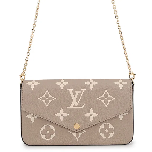 Louis Vuitton Felicie Pochette Tourterelle/ClaimM82610 Monogram Empreinte Leather in Leather from GALLERY RARE