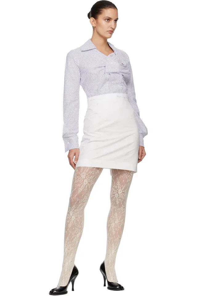 Vivienne Westwood White Drunken Shirt, photo 4 of 4 from SSENSE