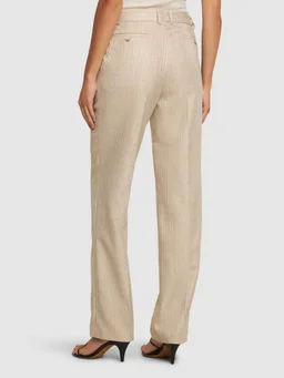 BETTTER Striped blazer and trousers set in 50% Linen, 45% Viscose, 5% Polyester, photo 5 of 9 from LUISAVIAROMA