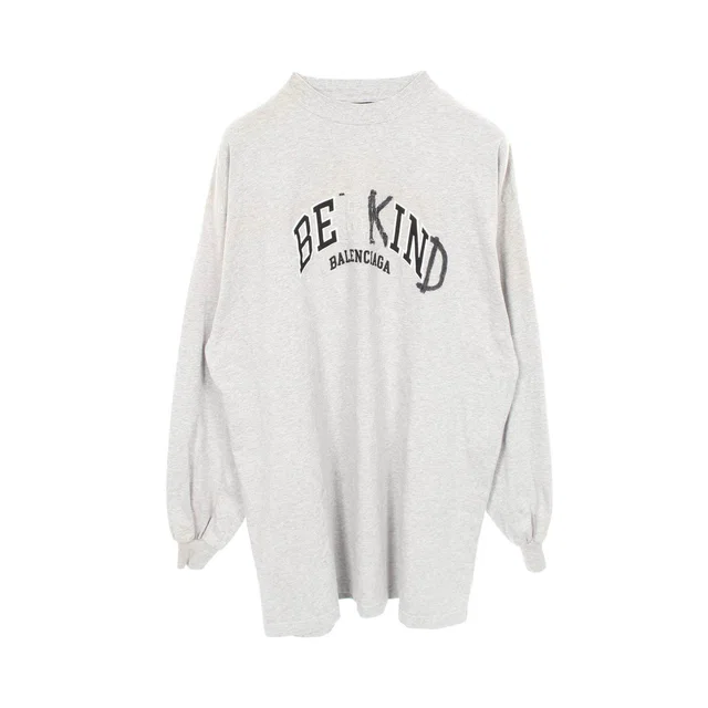 Balenciaga Be Kind Tee Cotton Long Sleeve Top from LuxUness