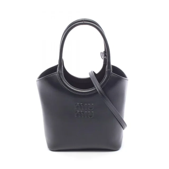 Miu Miu Handbag Ivy Leather 2-Way in Leather from The Reluxe