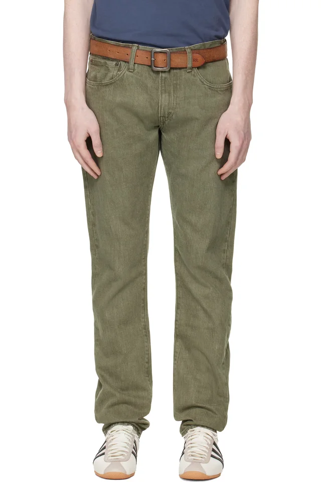 Green Slim Fit Jeans, image 1 of 1 from SSENSE