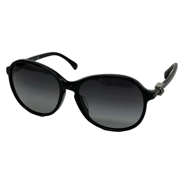 Chanel Sunglasses Black CC Logo Eyewear in Black from The Reluxe