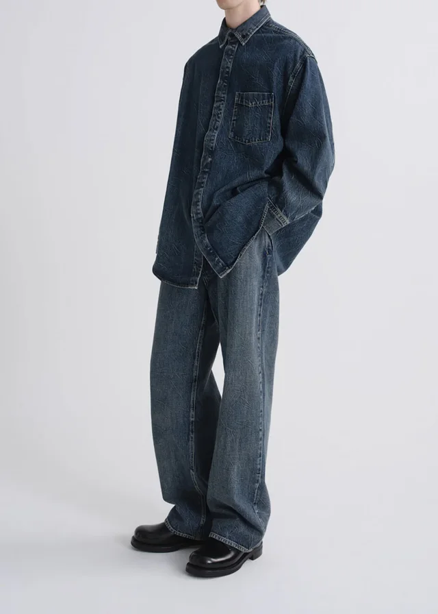 Agolde Oversized denim shirt, photo 5 of 8 from SENSER