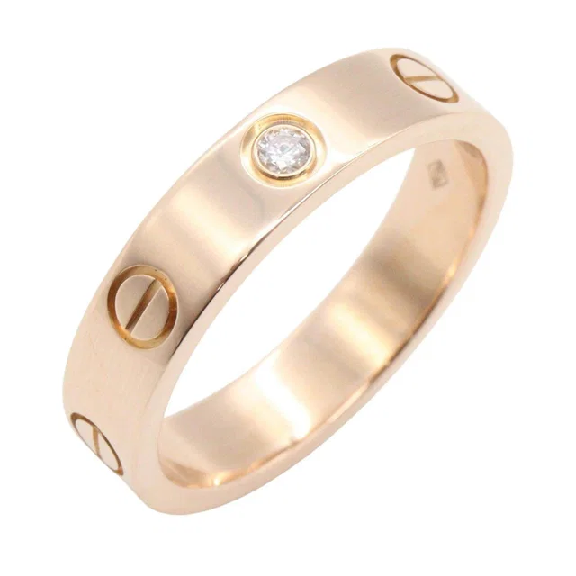 Cartier Mini Love Au750 Diamond Ring Size 10 from LuxUness