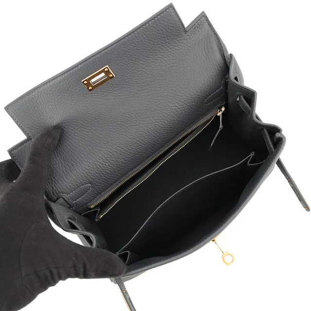 Hermès Kelly Retourne Ardoise Togo Leather Size 25 in Togo leather from GALLERY RARE, photo 2 of 2
