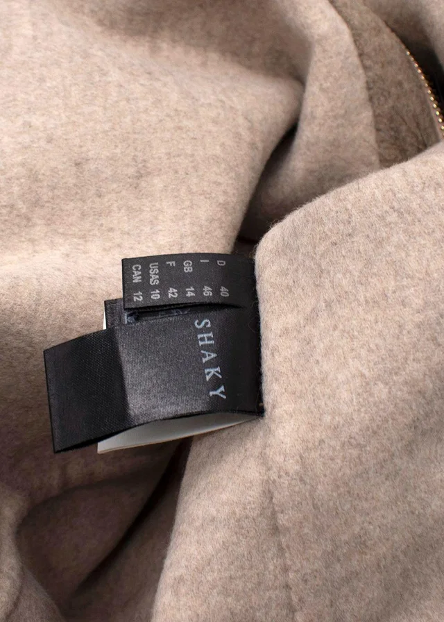Loro Piana Wool Cape with Fox Fur Trim in Wool from HEWI