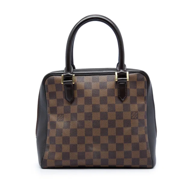 Brown Louis Vuitton Damier Ebene Brera Handbag in Brown Canvas from Designer Revival