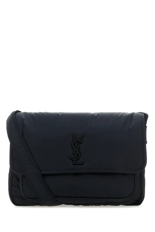Saint Laurent Quilted Nylon Crossbody Bag — Black Z_new Soft Nylongoya Lux in Black Nylon from HEWI